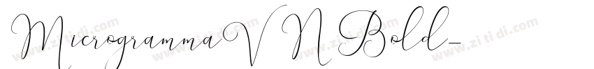MicrogrammaVN Bold字体转换